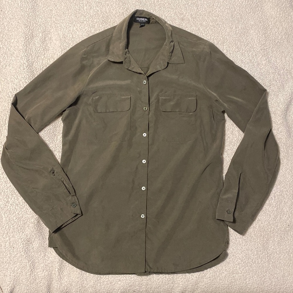 Express Button up collar shirt size small